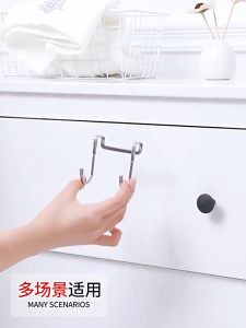 Kinghouse ตะขอคู่สแตนเลส ตะขอแปะผนัง ตะขอแขวน ตะขอติดผนัง ตะขอ ที่แขวน ที่แขวนติดผนัง ER-E021