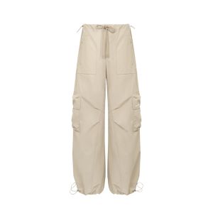 ANN ANDELMAN | Drawstring Multi Pocket Loose Paratrooper Pants