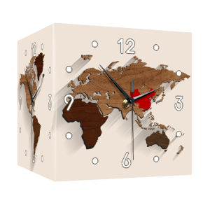 XIANGYUE | Minimalist Living Room Creative Corner Clock Wall Lamp LED Double-Sided Hanging Clock Dining Room Home Use Silent Corner Clock