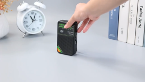 Emika Choice TG77 Full-Band Pocket Radio Portable AM/FM SW Battery-Operated Radio 3.5mm Headphone JackBlack