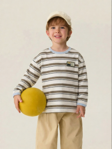 Marc&Janie | Retro Striped Boys Cotton Long Sleeve T-shirt