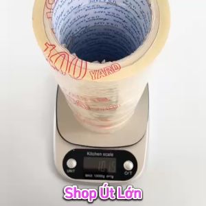 Combo 5 cây băng keo trong đục 100yard kèm dao cắt 1 cây 1kg lõi giấy 5mm chiều rộng cuộn 47cm mỗi cây có 6 cuộn