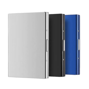 Stainless Steel Metal Card Wallet 6 Slot Slim RFID Blocking Credit Card Organizer Dompet Kad for Men Women