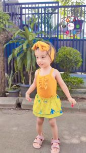 3-24Bln CELY Set Jumper baby plus RokCelana & Big Bandana by Alesha Apparel