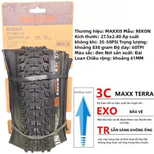 Maxxis | Lốp Xe Đạp Leo Núi MAXXIS 29 Inch Không Săm Rekon 24/27.5/29x2.4 29x2.6 EXO TR Dành Cho Đường Mòn XC Phụ Kiện Xe Đạp