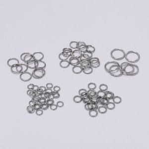 200pcs/Lot 4 5 6 8 10mm Stainless Steel Open Jump Rings Split Rings Connector For jewelry making Findings Accessories Supplies