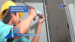 V-Tech VT-211 Weatherproofing Sealant 100% Neutral Silicone Sealant 300ML - Matte Black/ Matte Grey/ Matte White