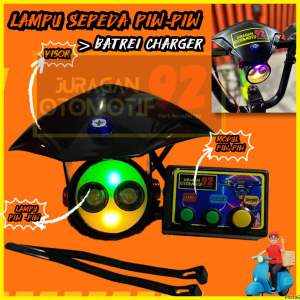 Lampu depan sepeda piw piw anak aksesoris sepeda