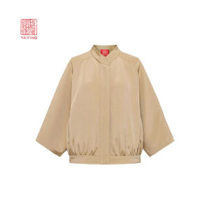 EP YAYING | Silk Collar Stand & Short Style Outfit
