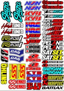 stiker cutting motor viral a3 isi 51 pcs