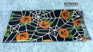 Spiderweb Pumpkin Table Cover Sheet Disposable Tablecloth Halloween Party Supplies