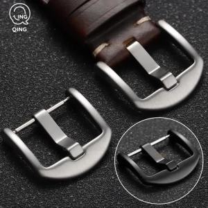 Thép Không Gỉ Mờ Khóa Đồng Hồ Khóa Dây Đeo Đa Năng Nút Kim Loại Cho Dây Đeo Đồng Hồ Bằng Da Cao Su Kích Thước 16mm-24mm