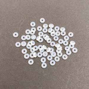 Transparent Silicone Spacer Beads DIY Jewelry Making Materials Pearl Crystal Beads Wear Resistant Separator Pad for Bracelets Necklaces