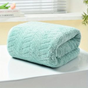 Adult Thickened Coral Velvet Towel Soft Absorbent Solid Dark Grey Face Towel for Enhanced Water Absorption