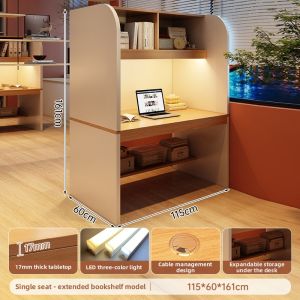 ZHUOHE | Study Desk for Immersive Learning with Partition