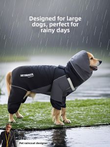 hipidog | Dirt and Water Proof Raincoat for Medium to Large Dogs