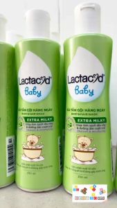 Sữa Tắm Lactacyd Baby 250ml Sữa Tắm Gội Cho trẻ Em Sơ Sinh Giảm Rôm Sảy Bảo Vệ Da và Chăm Sóc Cơ Thể Bé Lactacyd