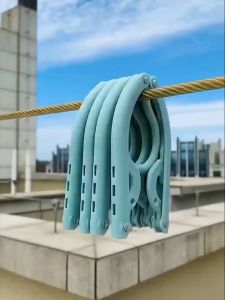 Multicolor Foldable Hanger Plastic Travel Clothes Hanger Rack Anti-Slip Retractable Plastic Foldable Drying Clothe 可折叠衣架
