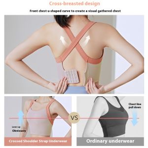 HUIESON Bra Olahraga Seamless พร้อมสายรัดคู่สำหรับออกกำลังกายและโยคะ