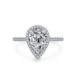 Ailmay 925 Sterling Silver Classic Luxury 3CT Emerald Cut Sparkling Water Drop Shape CZ Rings For Women Romantic Wedding Jewelry