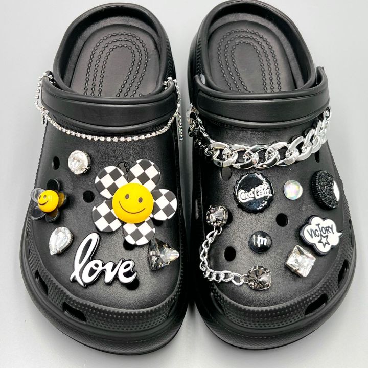 Black Crocs Diy Jibbitz For Crocs Crocs Jibbitz Charms Shoe Buckle