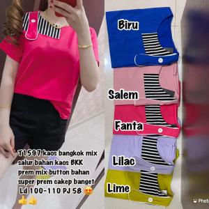 NEW KAOS FASHION PREMIUM IMPORT WANITA DEWASA/ REMAJA 1597 TERBARU