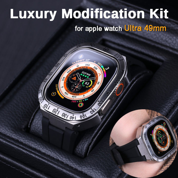 Metal Bezel for apple watch ultra 49mm Modification Kit Watch
