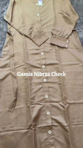 New NIBRAS Gamis Muslimah NB 141 Bahan Baloteli Premium Gamis Nibras