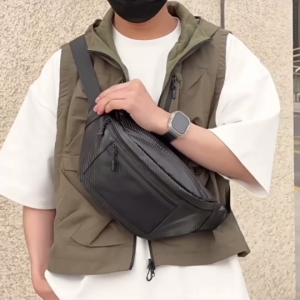 Ready Stock!! LEEFO Fashion Water Resistant PU Leather Men Waist Bag Chest Bag Pouch Bag Fanny Pack Beg Pinggang Lelaki