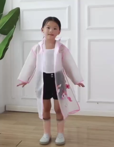 Áo Mưa Trẻ Em Trong Suốt Có Nón Chống Mưa | Áo Mưa Bé Trai Bé Gái Hoạt Hình Đi Học Đi Chơi