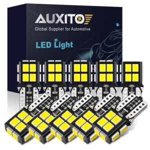 AUXITO 10Pcs W5W T10 194 LED Canbus Error Free Light Bulbs For Car LED Signal Lights Interior Reading Wedge Side Trunk Lamps 12V