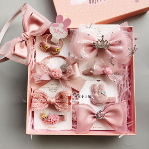 ชุดเครื่องประดับผมสำหรับเด็กกล่องของขวัญกิ๊บติดผมเจ้าหญิง frozen Aisha กิ๊บติดผมดอกไม้ติดผมสำหรับเด็กผู้หญิงของขวัญวันเกิดวันชาติจีน