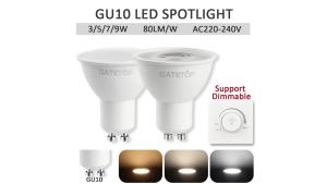 Energy Saving LED Spotlight GU10 Bulb Lamps AC 220V Dimmable 3W 5W 7W 9W Dimming Lighting Can Replace the 50W Halogen Lamp