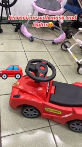 FERRARI Twisting Baby Car Ride On Twist Outdoor Kids Ride on Toy Car with Music and Lights