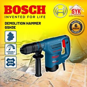 SYK Bosch GSH 3 E Professional Heavy Duty Demolition Hammer Drill Electric Concrete Breaker Hacker - 0611320703