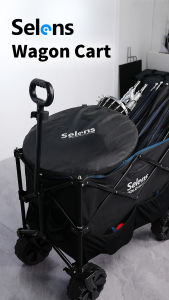 Selens Foldable Outdoor Tool Cart Multifunction Storage Box With 360 Universal Wheel Beach Tool Cart Photo Studio Light Stand Carrying Photography Accessories