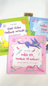 Combo sách song ngữ Bạn Cưng Của Bé (chuyện của bé và thú cưng: Cún - Mèo - Cá) NXB Kim Đồng