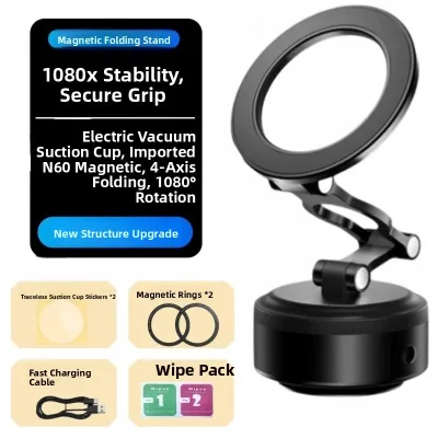 Electric Vacuum Magnetic Car Phone Holder