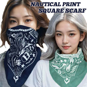 ผ้าคลุมไหล่ผ้าโพกเต้นรำแนวสตรีทฮิปฮอปทรงสี่เหลี่ยมพิมพ์ลายโบฮีเมียน