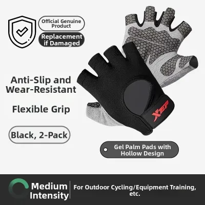 XTEP | Anti-Callus Fitness Gloves for Training Cycling Weightlifting Pull-ups Yoga