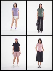 GIORDANO Women T-Shirts Multi-Color Available 100% Cotton Simple Basic Tee Summer Short Sleeve Crewneck Casual Tshirts 13323201