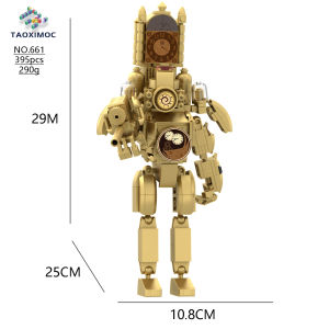 FENAFE【💓️️BEST💓】Skibidi Toilet TRI TITAN Cameraman/Titan Model Building Blocks Mainan Edukasi/Titan TV Man/Titan Cameraman/Titan Speakerman Skibidi Toilet Cameramen