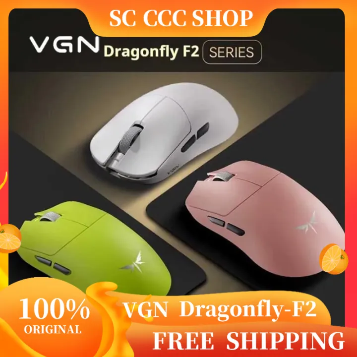 VGN | VGN Dragonfly F2 Ultra Gaming Mouse Tri-mode Wireless/Wired 8k Lightweight Ergonomics Long Battery Life Laptop Mouse Accessories