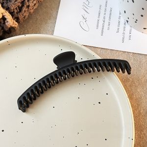 Large Size Four Layer Dense Toothed Shark Clamp Hair Clip Womens Stylish Side Bun Hair Accessories Original Design Fashionable Hair Grips