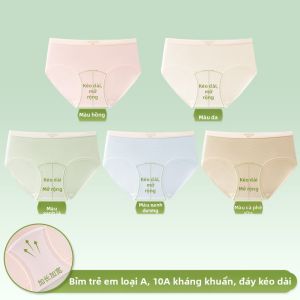 YUNASHA | Quần Lót Chống Khuẩn Bằng Cotton Cho Gái Teen