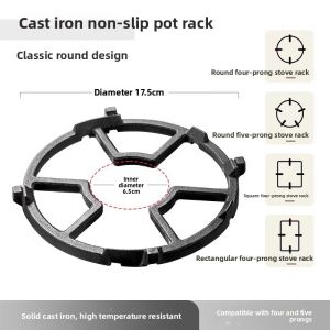 CHUSHE | Anti-Slip Gas Stove Support for Small Pots and Pans