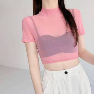 Áo Thun Ôm Body MESH Hở Gáy Phản Quang