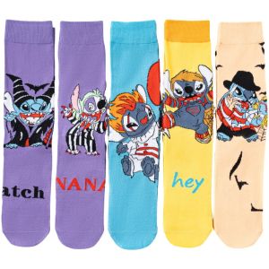 Fun cartoon mens socks sports and leisure womens skateboard socks birthday gift