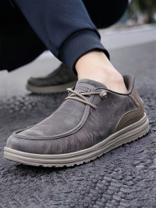 Skechers | Giày Lười Vải Canvas Nam