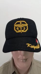 Topi Doublemesh Lapangan Bordir Pataka Gold